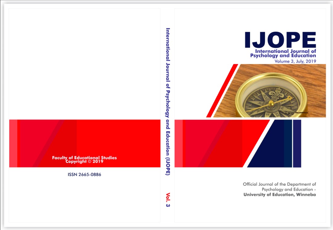 					View Vol. 3 No. 03 (2019): Third Volume: International Journal of Psychology and Education
				